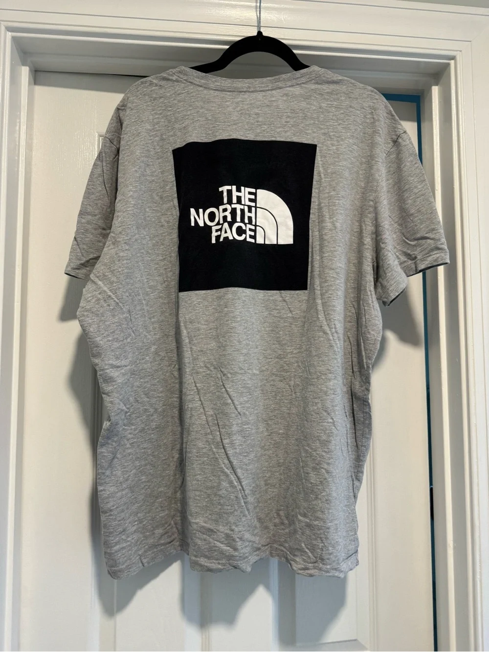 The North Face Men’s Short-Sleeve Crew Tee - Heather Gray with Black Logo